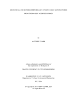 MECHANICAL AND BONDING PERFORMANCE OF CLT PANELS MANUFACTURED FROM THERMALLY MODIFIED LUMBER