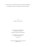 INFLUENCE OF CULTIVATION PRACTICES AND STORAGE CONDITIONS ON POLYPHENOL CONTENT AND ANTIOXIDANT ACTIVITY IN APPLES