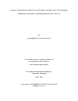 Almost Everything, Worse Than Nothing: Gender and the Brother-Sister Relationship in British Literature, 1600-1815