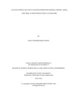 SCALING ENERGY BALANCE EVAPOTRANSPIRATION MODELS, METRIC, SEBAL, AND SSEB, TO HIGH RESOLUTION sUAS IMAGERY