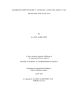 Sagebrush Steppe Wildlife in a Working Landscape: Habitat Use, Abundance, and Detection