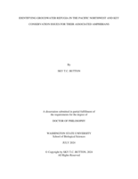 Identifying groundwater refugia in the Pacific Northwest and key conservation issues for their associated amphibians