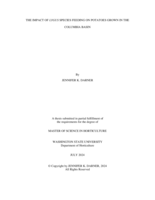 The impact of Lygus Species Feeding on Potatoes Grown in the Columbia Basin