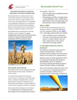 Renewable diesel fuel