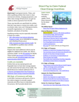 Direct pay to claim federal clean energy incentives