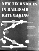 New techniques in railroad ratemaking.