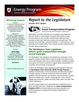 Washington Green Transportation Program report to the Legislature: October 2021 update