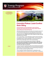 Columbia Plateau least-conflict solar siting