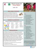 Pierce County 4-H Clover Report, June 2024
