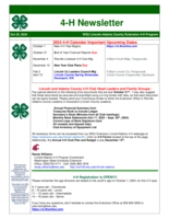4-H Newsletter, October 25, 2024