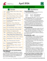 WSU Kittitas County Extension 4-H Focus, April 2024