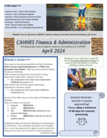 CAHNRS Business Center Newsletter, April 2024