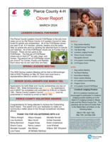 Pierce County 4-H Clover Report, March 2024