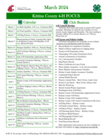 WSU Kittitas County Extension 4-H Focus, March 2024