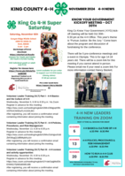 King County 4-H, November 2024