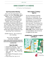 King County 4-H, April 2024