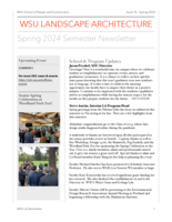 WSU Landscape Architecture, Spring 2024