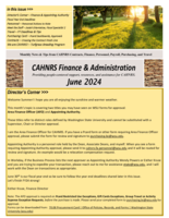 CAHNRS Business Center Newsletter, June 2024