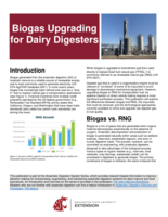 Biogas upgrading for dairy digesters