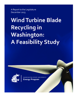 Wind turbine blade recycling in Washington: a feasibility study