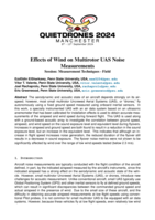 Effects of Wind on Multirotor UAS Noise Measurements