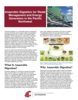 Anaerobic digestion for waste management and energy generation in the Pacific Northwest