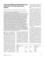 Costs and Profitability for Mechanized Pruning and Harvest in Two Cider Apple Orchard Systems