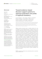 Toward evidence-based decision support systems to optimize pollination and yields in highbush blueberry