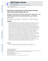 Identification, characterization and field testing of Brassica napus mutants producing high-oleic oils