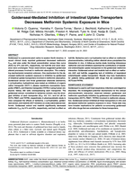 Goldenseal-mediated inhibition of intestinal uptake transporters decreases metformin systemic exposure in mice