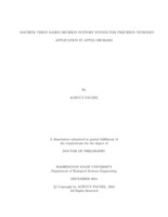 MACHINE VISION BASED DECISION SUPPORT SYSTEM FOR PRECISION NITROGEN APPLICATION IN APPLE ORCHARD