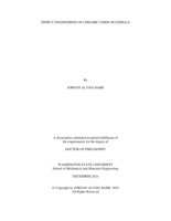 Defect Engineering of Ceramic Oxide Materials