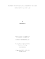 THE EFFECTS OF COUNTY-LEVEL CHARACTERISTICS ON THE RATE OF PETITIONED JUVENILE COURT CASES