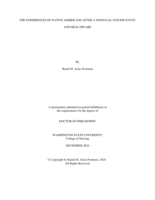 The Experiences of Native Americans After A Nonfatal Suicide Event and Healthcare