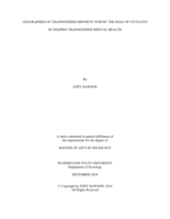 Geographies of Transgender Minority Stress: The Role Of US States in Shaping Transgender Mental Health