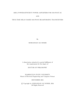 AREA/POWER-EFFICIENT POWER AMPLIFIERS FOR MM-WAVE 5G AND TRUE-TIME DELAY BASED MM-WAVE BEAMFORMING TRANSCEIVERS
