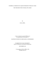 Numerical Modeling of Liquid Hydrogen Storage Tanks for the Reduction of Boil-Off Losses