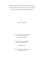GENETIC MECHANISMS OF LATE-MATURITY ALPHA-AMYLASE IN SPRING AND WINTER WHEAT (TRITICUM AESTIVUM L.) UNDER DISCRETE AND CONTINUOUS TEMPERATURE STRESS