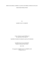 Effects of Genes Altering Calcium and Sterol Pathways in Plant-Nematode Interactions