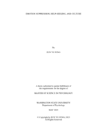 Emotion Suppression, Help-Seeking, and Culture