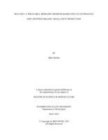 MULCH2O: A SPRAYABLE, BIOBASED, BIODEGRADABLE MULCH TECHNOLOGY FOR CERTIFIED ORGANIC SMALL FRUIT PRODUCTION