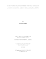 IMPACT OF ANTICOAGULANT RODENTICIDES ON JUVENILE COHO SALMON (ONCORHYNCHUS KISUTCH): ASSESSING LETHAL & SUBLETHAL EFFECTS