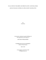 Evaluation of chlorine and peroxyacetic acid for Listeria monocytogenes control in apple dump tank practice