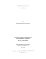 Identity and Materiality in Diaspora