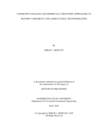 COMMUNITY-ENGAGED AND EMPIRICALLY GROUNDED APPROACHES TO ISOTOPIC VARIABILITY AND AGRICULTURAL TRANSFORMATION