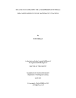 BECAUSE I STAY: EXPLORING THE LIVED EXPERIENCES OF FEMALE MID-CAREER MIDDLE SCHOOL MATHEMATICS TEACHERS