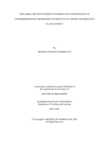 EXPLORING THE DEVELOPMENT OF PRODUCTIVE STEM IDENTITY IN UNDERREPRESENTED MINORITIZED STUDENTS IN AN APPLIED MATHEMATICS CLASS CONTEXT