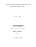 Physiological and Environmental Factors Influencing Pacific Salmon Fitness in a Changing Climate