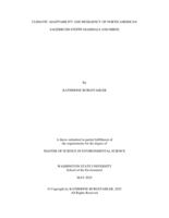 CLIMATIC ADAPTABILITY AND RESILIENCY OF NORTH AMERICAN SAGEBRUSH-STEPPE MAMMALS AND BIRDS