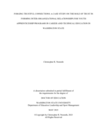 FORGING TRUSTFUL CONNECTIONS: A CASE STUDY ON THE ROLE OF TRUST IN FORMING INTER-ORGANIZATIONAL RELATIONSHIPS FOR YOUTH APPRENTICESHIP PROGRAMS IN CAREER AND TECHNICAL EDUCATION IN WASHINGTON STATE